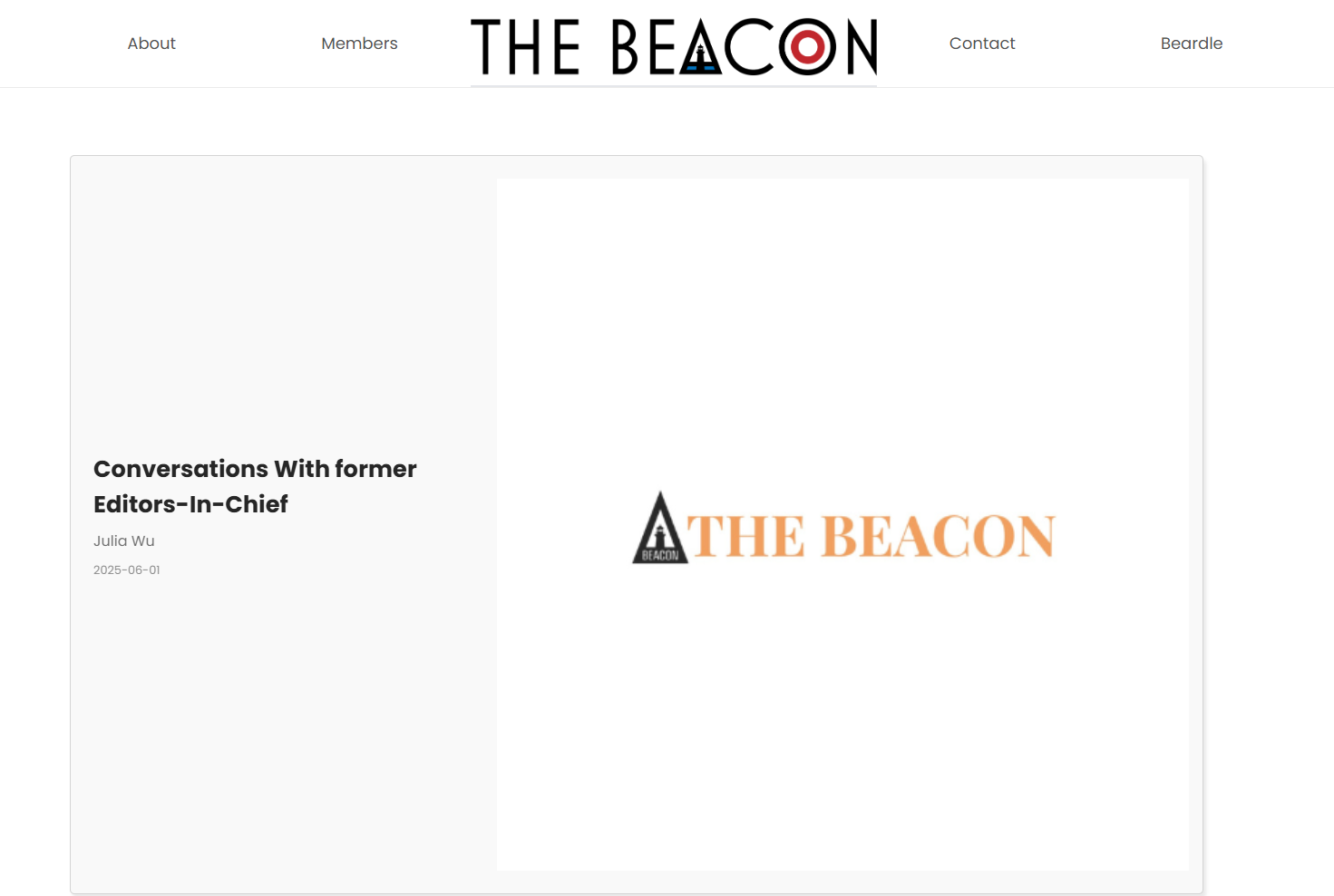 School Newspaper Website