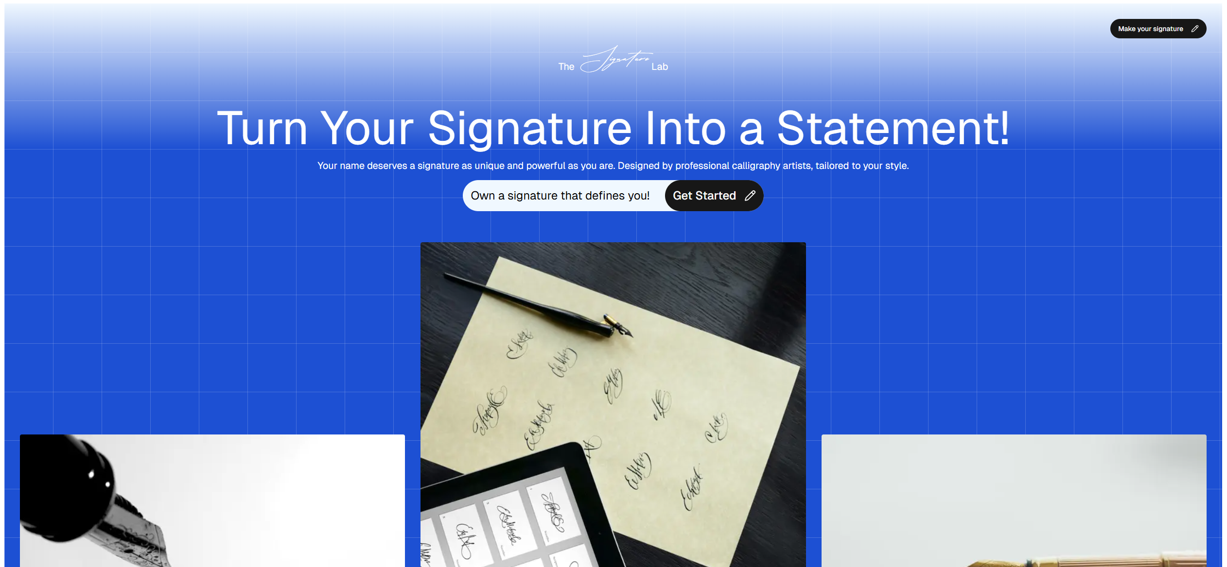 E-commerce Website to sell digital signatures